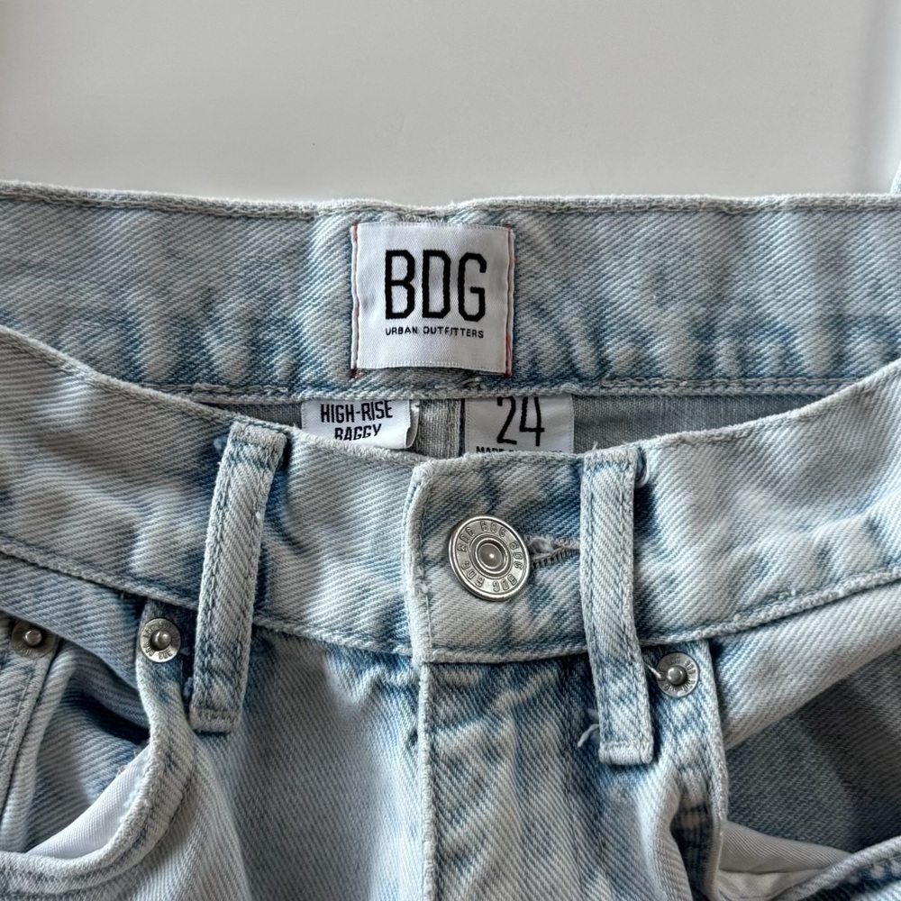 BDG Light Wash High-Rise Raggy urban outfitters